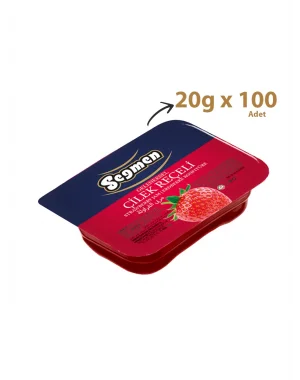 Seğmen Çilek Reçeli Piknik 20g (100’lü)