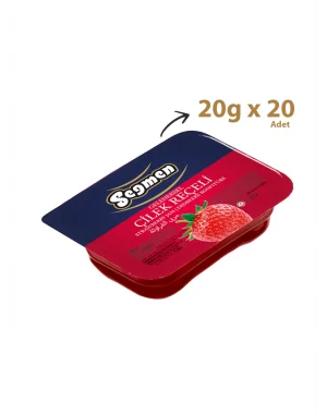 Seğmen Çilek Reçeli Piknik 20g (20’li)