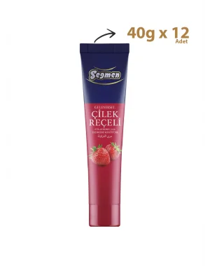 Seğmen Çilek Reçeli Tüp 40g (12li)