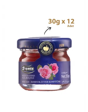 Seğmen Gül Reçeli Kavanoz 30g (12’li)