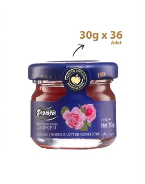 Seğmen Gül Reçeli Kavanoz 30g (36lı)