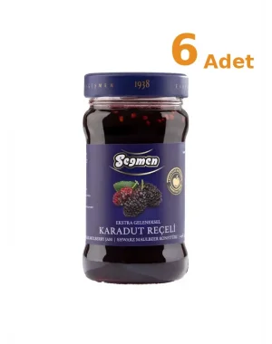 Seğmen Karadut Reçeli Kavanoz 380g x 6 Adet