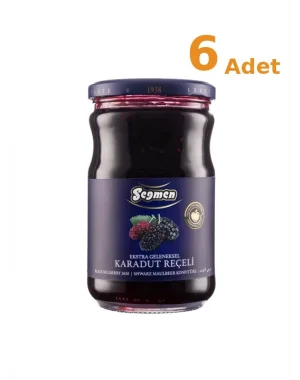 Seğmen Karadut Reçeli Kavanoz 800g x 6 Adet