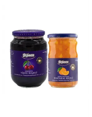 Seğmen Vişne Reçeli 1000gr, Portakal Reçeli 800gr