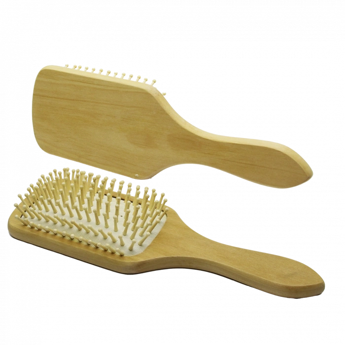 Ahşap Bambu Geniş Bayan Saç Fırçası - Tarak