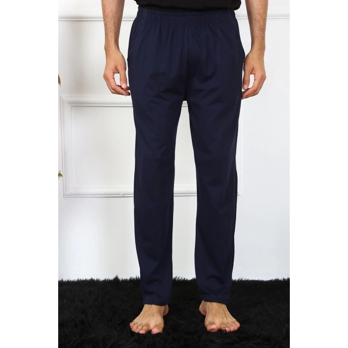 Erkek Pamuk Lacivert Tek Alt Pijama