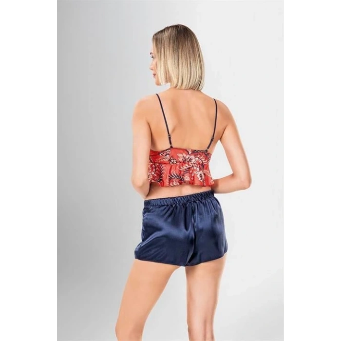 Giyim 3lü Şort Takımı Desenli