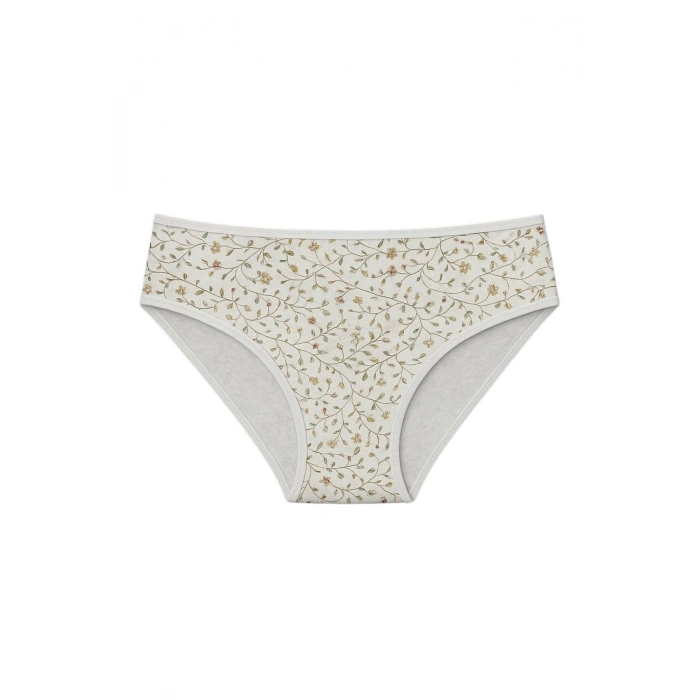 Giyim 7 Li Desenli Bato Külot Kadın