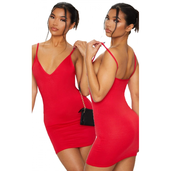 Giyim  Askılı Mini Elbise