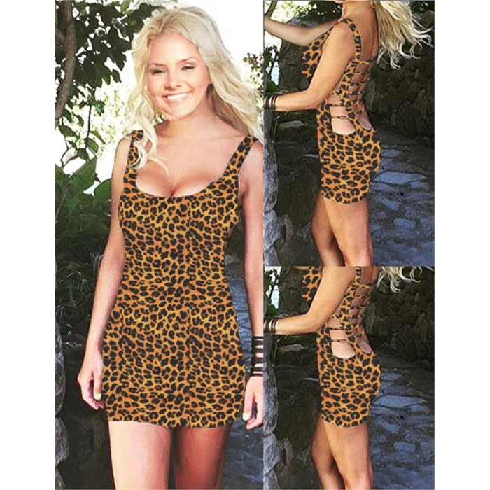 Giyim  B101143 Özel Tasarım Sırt Dekolteli Mini Elbise