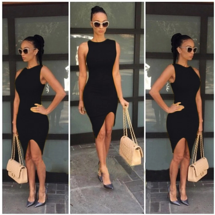 Giyim  B101209 Asimetrik Kesim Elbise