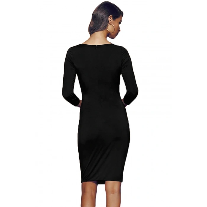 Giyim  B101396 Ön Kısmı Bağcıklı Tek Parça Elbise