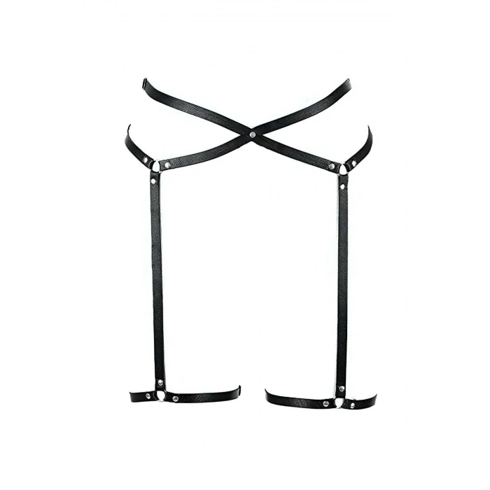 Giyim Belden Dolamalı Şık Deri Jartiyer - Brf191