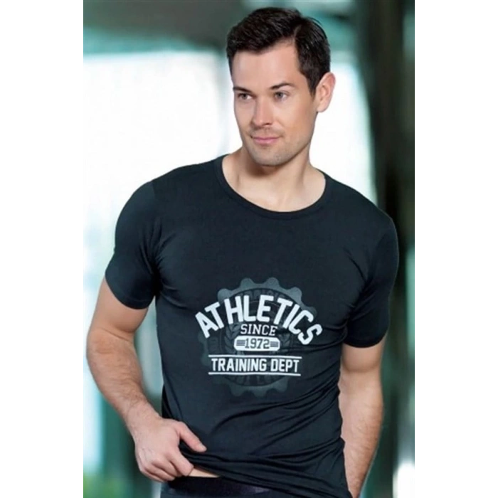 Giyim Berrak Erkek  Athletick Baskılı Tshirt 1036