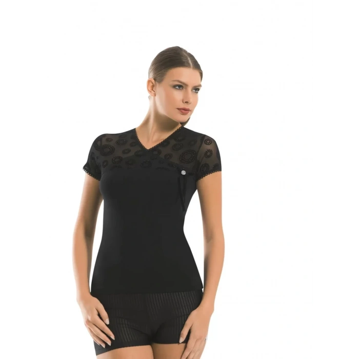 Giyim Berrak Kadın Floklu Kravize Atlet Elastane 2174