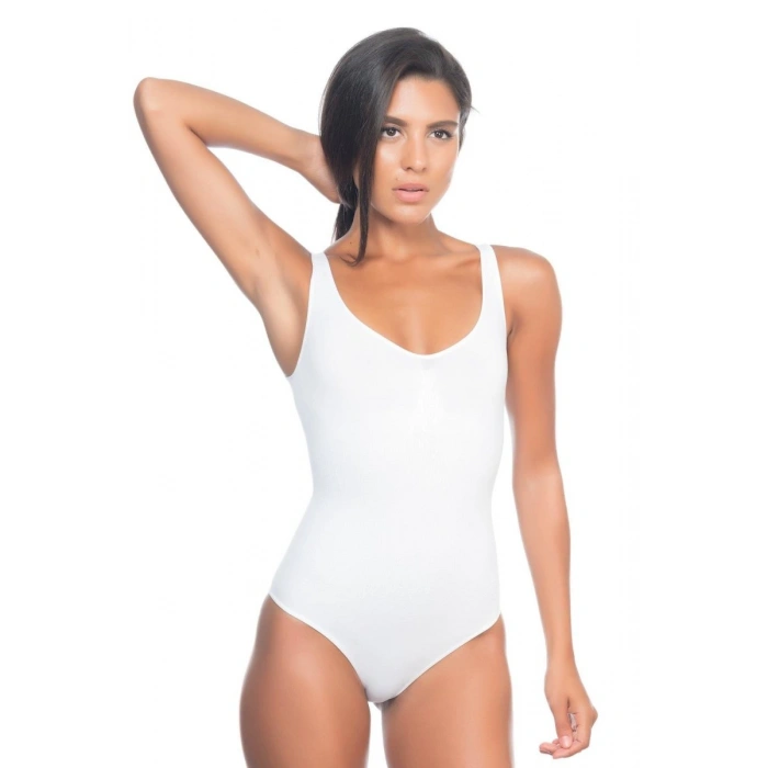 Giyim Beyaz Kalın Askılı Body Korse