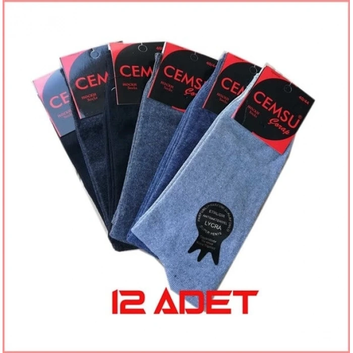 Giyim Cemsu Erkek  Çorabı 12 Adet