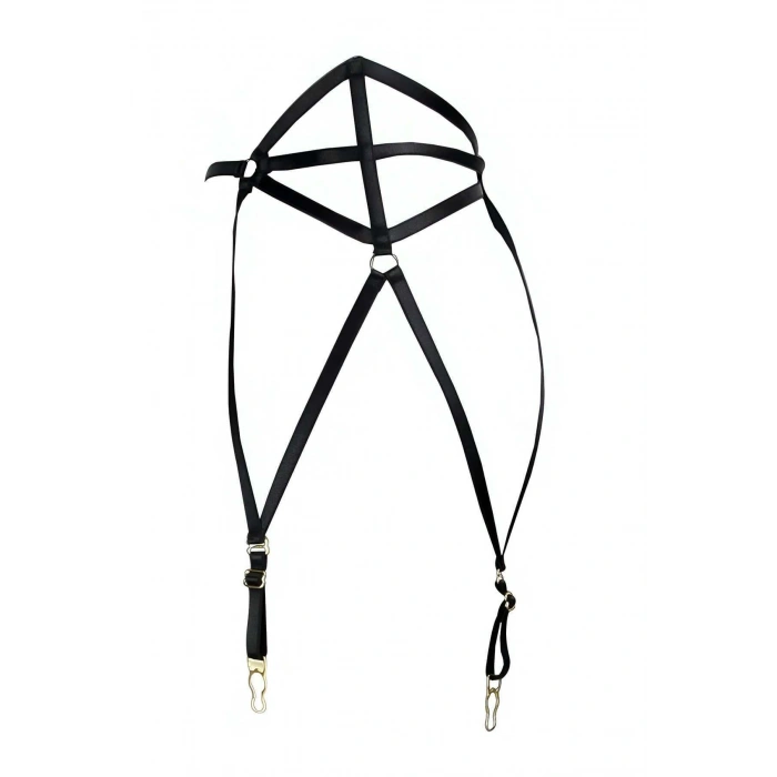 Giyim Çok Seksi Lastik Jartiyer Harness - Brf153