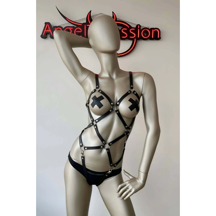 Giyim Cool Ve Şık Deri Harness Modelleri - Brf368