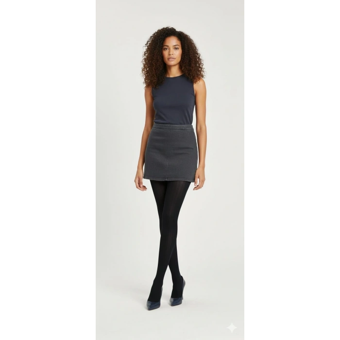 Giyim Daymod Kadın Zerde Desenli Micro Külotlu Çorap