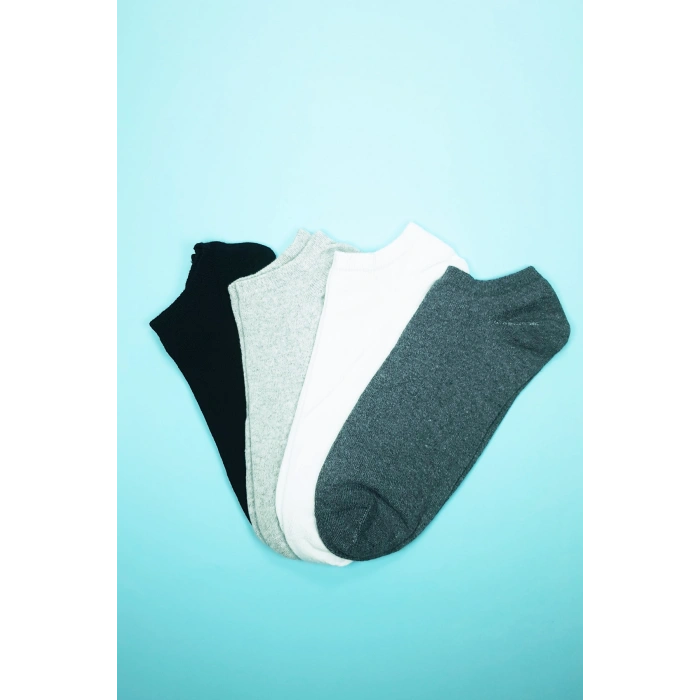 Giyim Dikişsiz Kadın Bilek Çorap Dört Mevsim Yumuşak Doku 4 Çift