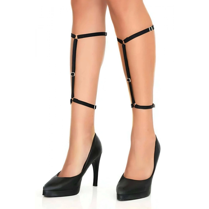 Giyim Diz Altı Seksi Lastik Harness - Brf175