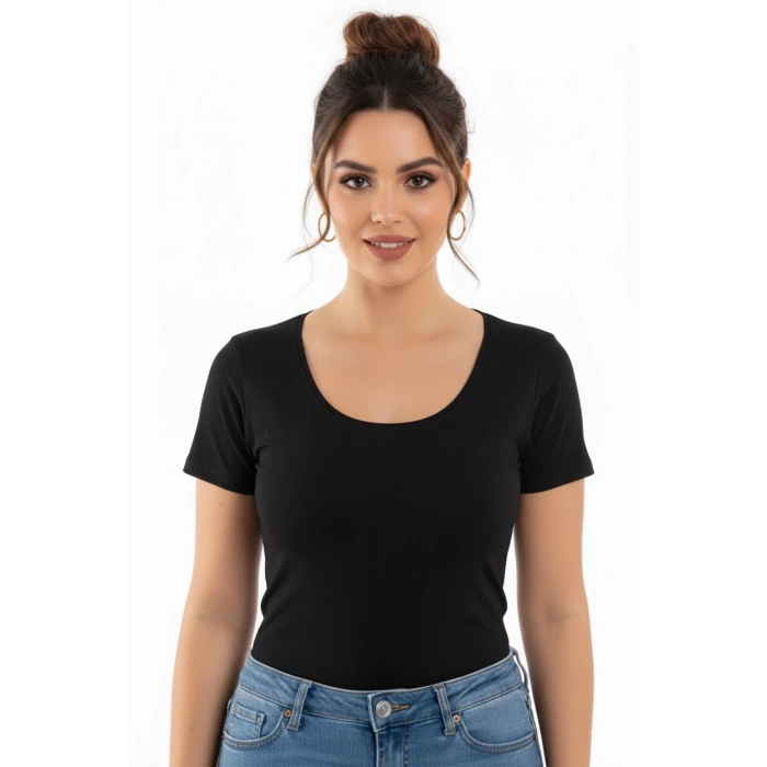 Giyim Dorya Açık Yaka Kısa Kol Atlet 1076