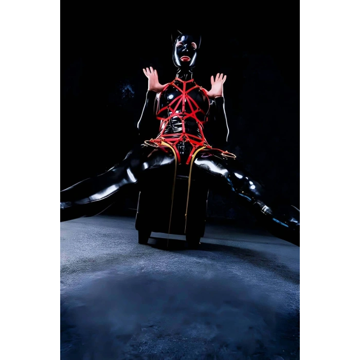 Giyim Elastik Seksi Body Harness, Seksi Full Body Bayan Harness - Brf1082