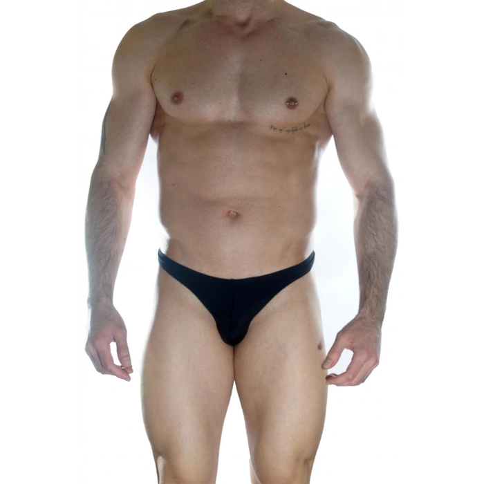 Giyim  Erkek  Arkası Metalli Siyah String