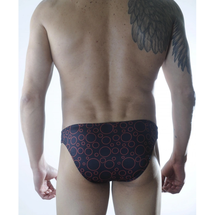 Giyim Erkek Daire Desenli Slip Çamaşır