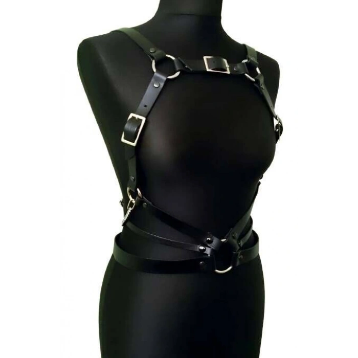 Giyim Fantazi Deri Göğüs Harness - Brf912