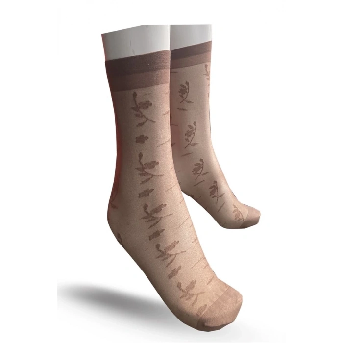 Giyim Flavour Kadın Begonya Dizaltı Çorap