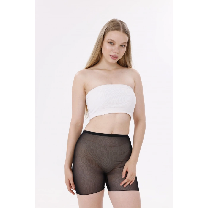 Giyim Freshness 0024 Lazer Kesim Tül Boxer Korse
