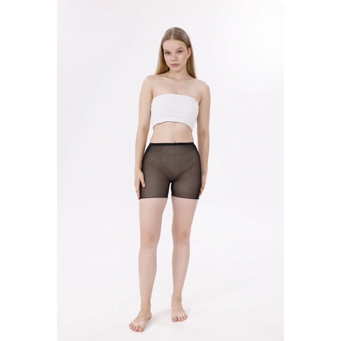 Giyim Freshness 0024 Lazer Kesim Tül Boxer Korse