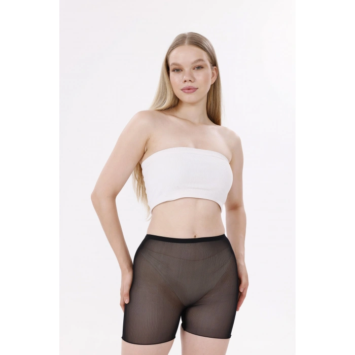 Giyim Freshness 0024 Lazer Kesim Tül Boxer Korse