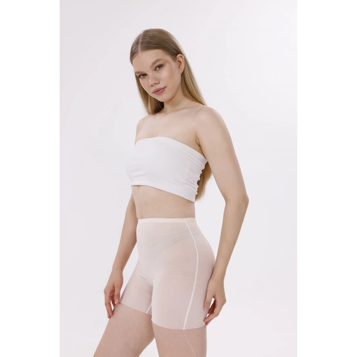 Giyim Freshness 0024 Lazer Kesim Tül Boxer Korse