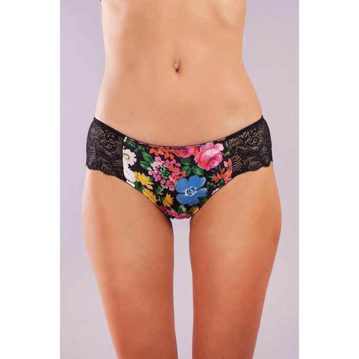 Giyim  Garden Boy Short, Kadın Dantelli Çiçek Baskılı Şort Külot