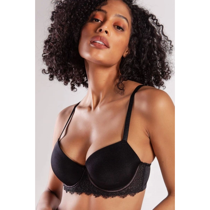 Giyim Garland Big Size Plunge Bra, Black Konforlu Ve Şık Sütyen