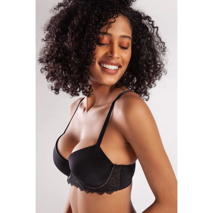 Giyim Garland Big Size Plunge Bra, Black Konforlu Ve Şık Sütyen
