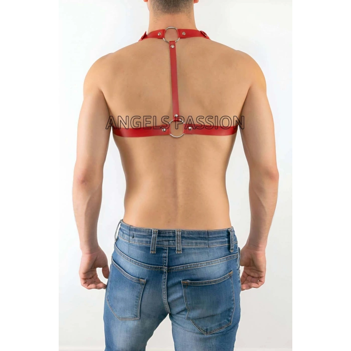 Giyim Göğüs Üzeri Deri Erkek  Harness Modelleri - Brfm16