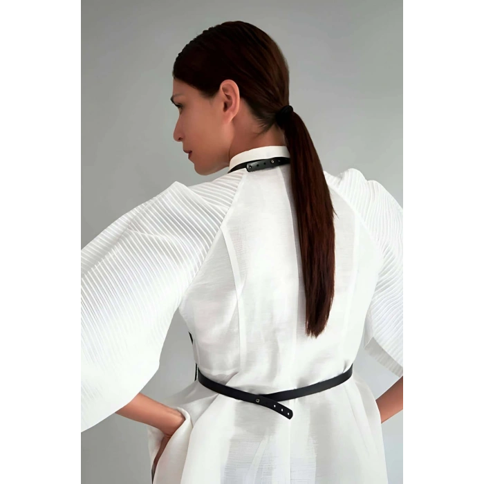 Giyim Gömlek Üzeri Deri Aksesuar, Şık Deri Harness - Brf601