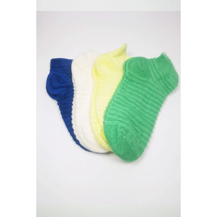 Giyim Kadın Havlu Patik Bilek Çorap Ev Çorabı 4 Çift