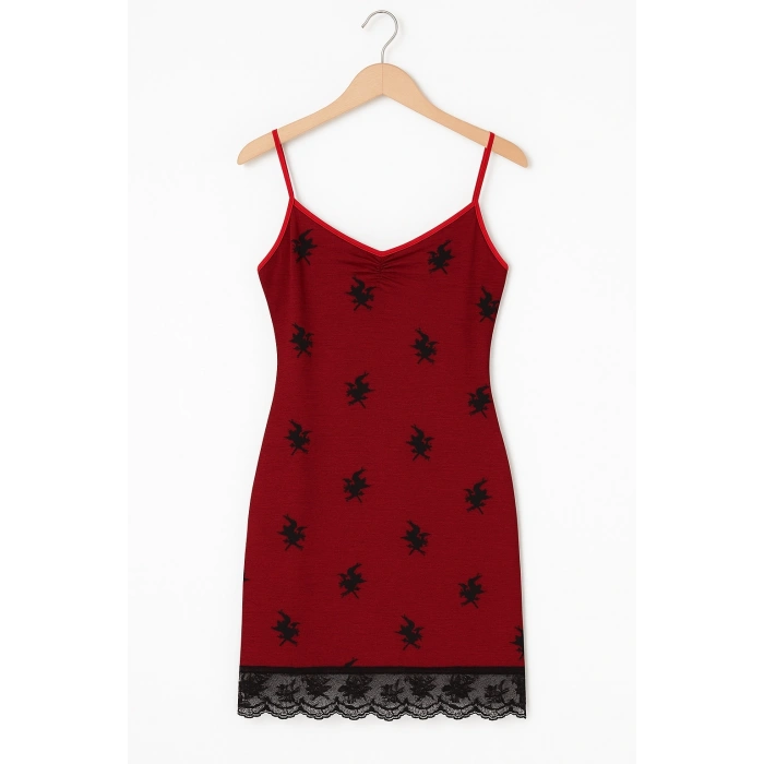 Giyim Kadın Kırmızı Gecelik B1011