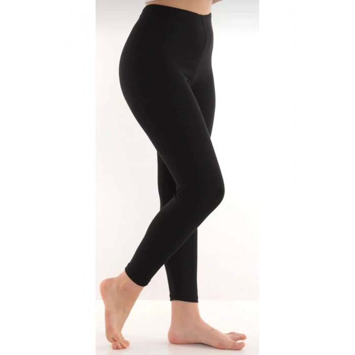 Giyim Kadın Siyah Termal Tayt İçi Şardonlu