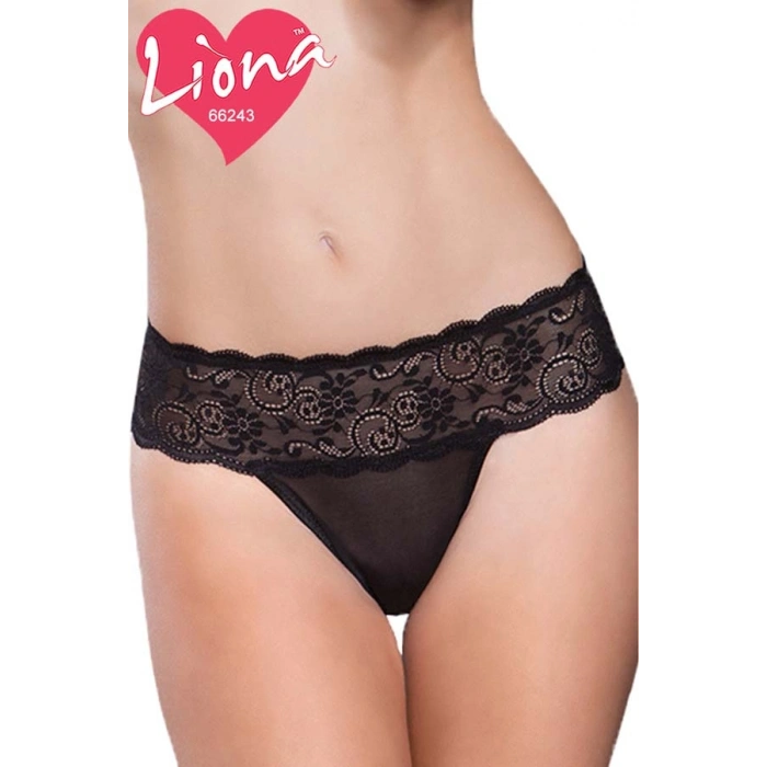 Giyim  Kurdeleli Siyah Bayan Seksi Külot