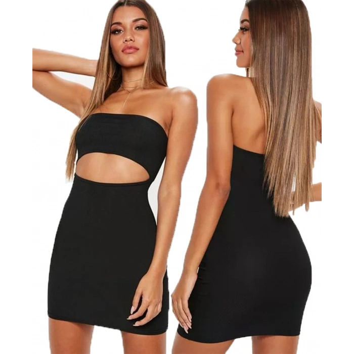 Giyim  Mini Straplez Elbise