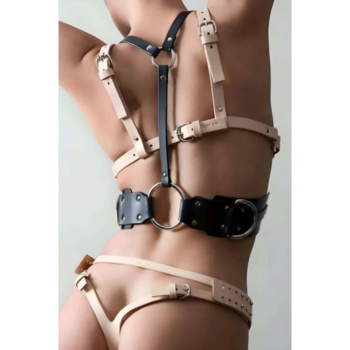 Giyim Omuzdan Askılı Deri Bel Harness, Askılı Bel Kemeri - Brf1148