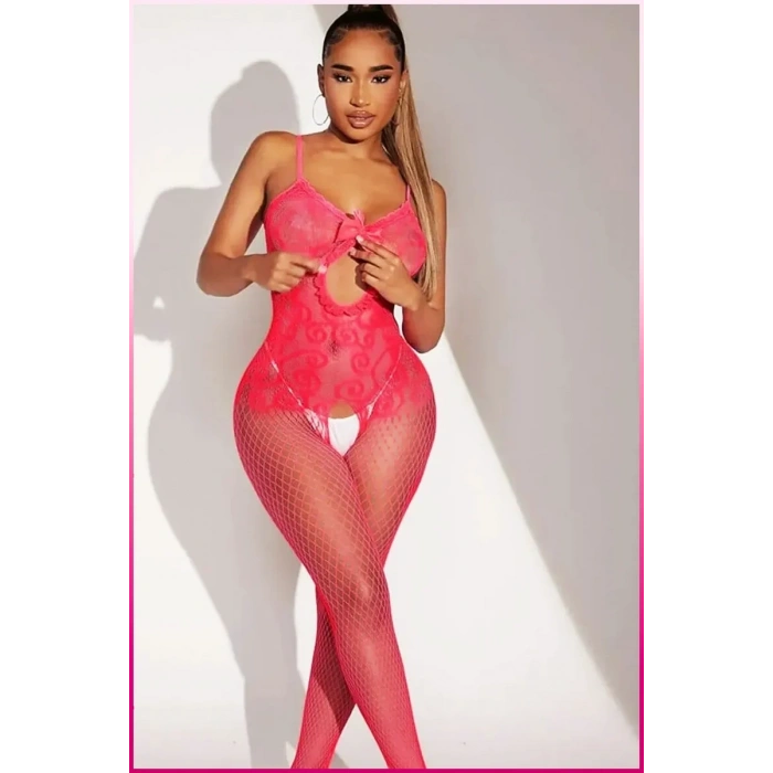 Giyim Pembe Fantezi Kadın Seksi  Vücut Çorabı