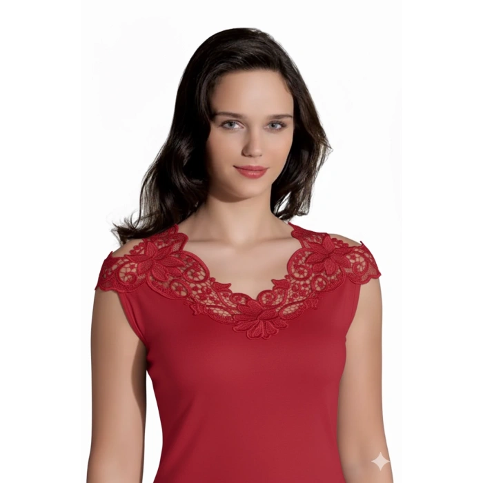 Giyim Şahinler Arkası Güpürlü Atlet B396