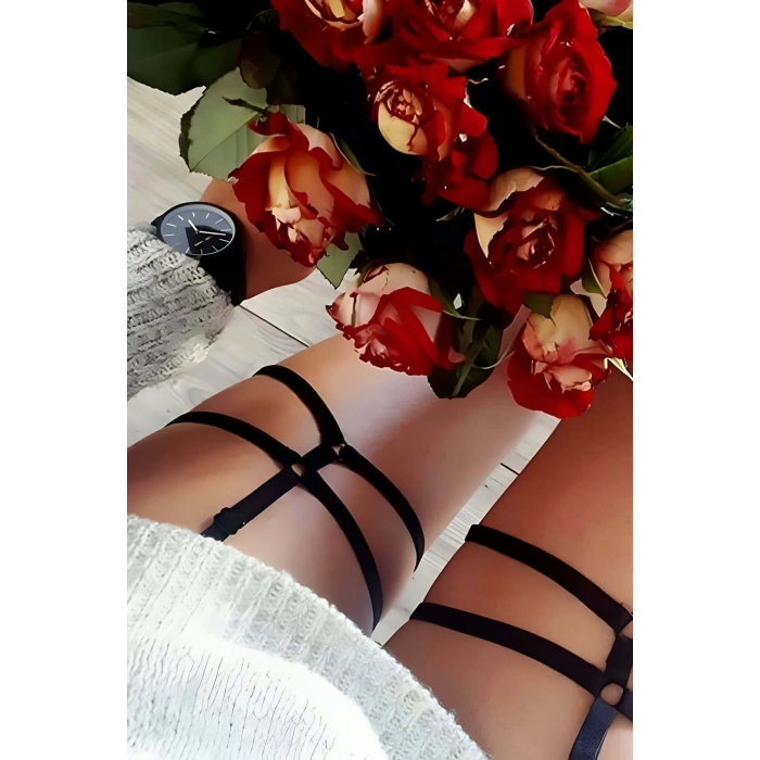 Giyim Seksi Bel - Bacak Harness - Brf44